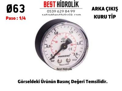 Ø63%2010%20Bar%20ARKADAN%20ÇIKIŞLI%20KURU%20MANOMETRE