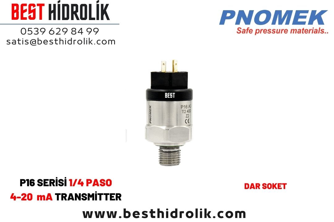 Pnomek%200%20-%20600%20mbar%204-20%20mA%20%201/4%20Basınç%20Transmitteri%20(%20P16%20A3%20T2%20M600%20Z1%20)