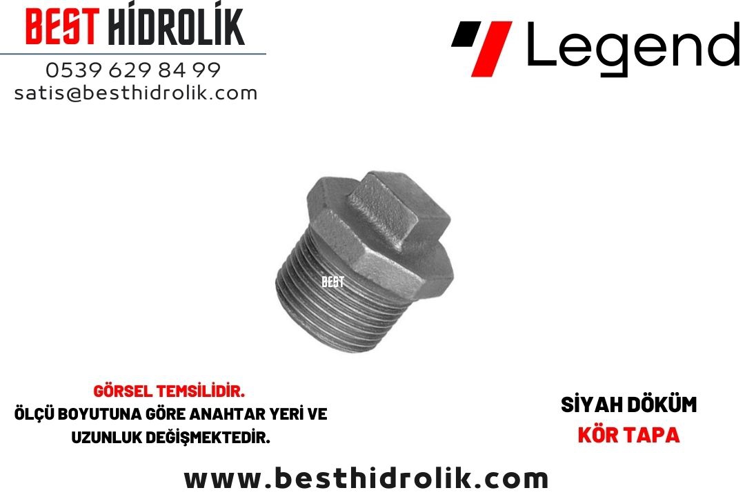 2%201/2”%20Siyah%20Döküm%20Kör%20Tapa