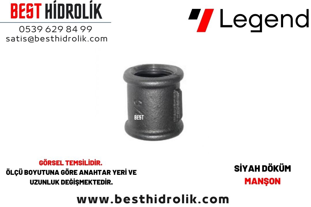 3/4”%20Siyah%20Döküm%20Manşon