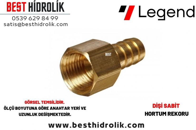 1/4” x 6 mm Sarı Dişi Sabit Hortum Rekoru