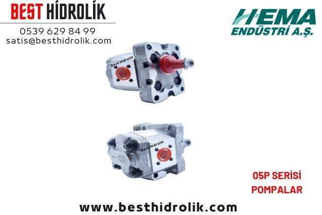 0.5P 008 AB-0,8CC HEMA DİŞLİ POMPA SOL DÖNÜŞ 1,2 LT/DK