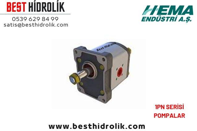 16,8cc HEMA HİDROLİK DİŞLİ POMPA SOL DÖNÜŞ 24 LT/DK 1PN.168.AB11