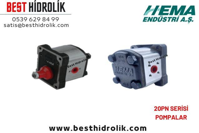 4cc HEMA HİDROLİK DİŞLİ POMPA SOL DÖNÜŞ 6 LT/DK 20PN.040AB