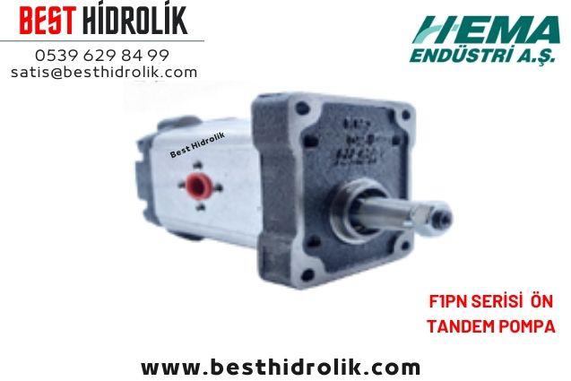 4cc HEMA HİDROLİK ÖN TANDEM POMPA KONİK MİL SOL DÖNÜŞ 6 LT/DK F1PN 040.AB12