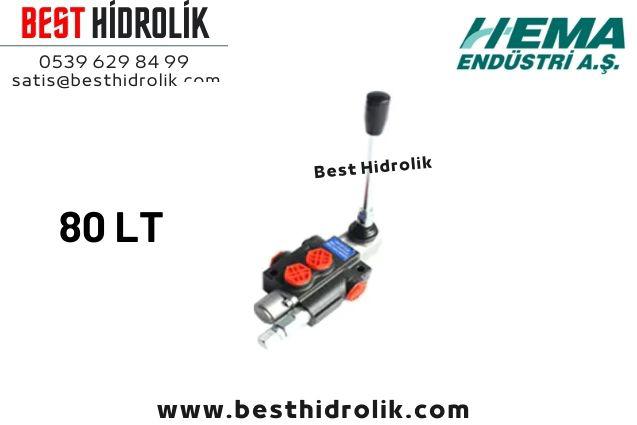 80 LT TEKLİ HEMA KUMANDA KOLU  P GİRİŞ:3/4’’  A-B ÇIKIŞ: 3/4’’