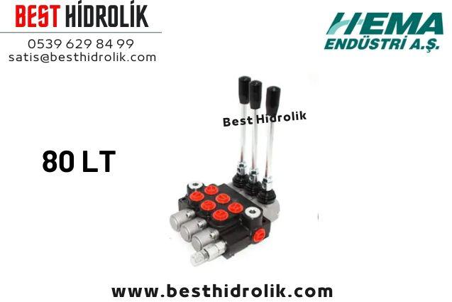 80 LT ÜÇLÜ HEMA KUMANDA KOLU  P GİRİŞ:3/4’’  A-B ÇIKIŞ: 3/4’’