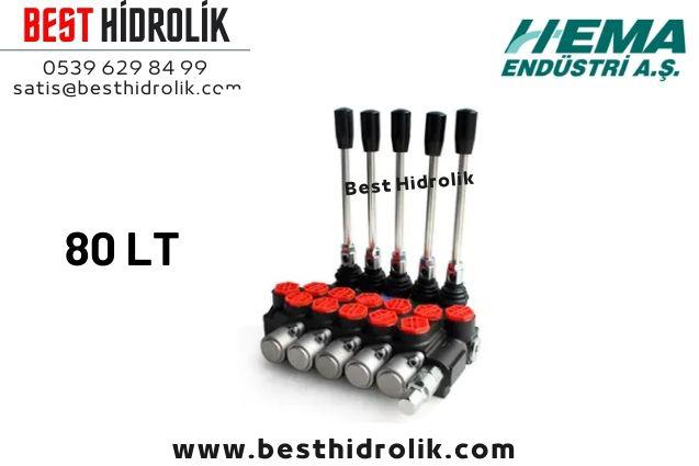 80 LT BEŞLİ HEMA KUMANDA KOLU  P GİRİŞ:3/4’’  A-B ÇIKIŞ: 3/4’’