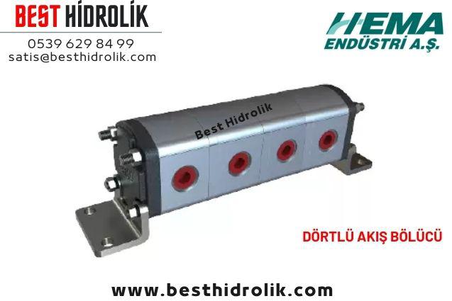 22,9cc DÖRTLÜ AKIŞ BÖLÜCÜ GİRİŞ: 3/4 ÇIKIŞ: 1/2 1FD400111M