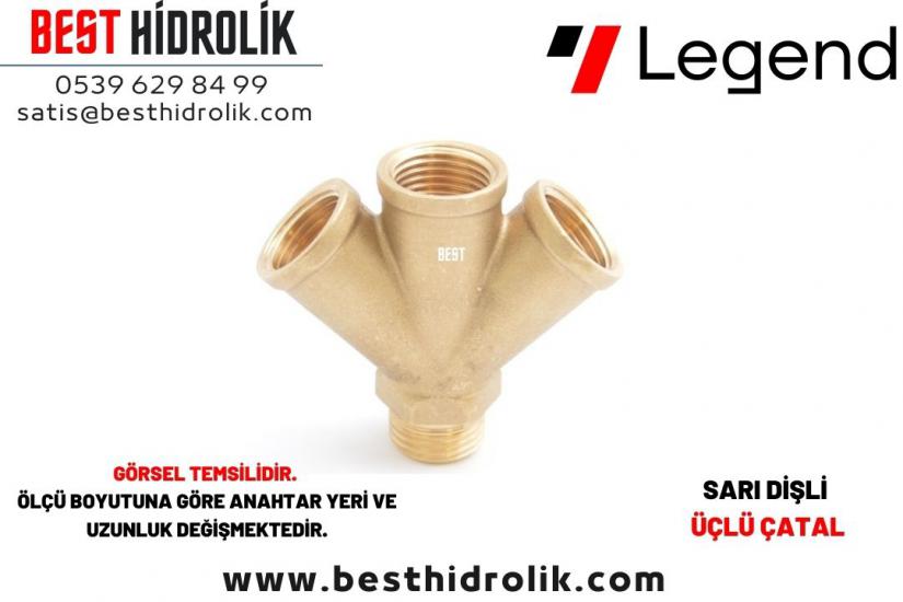 3/8” 3’lü YE SARI ÇATAL