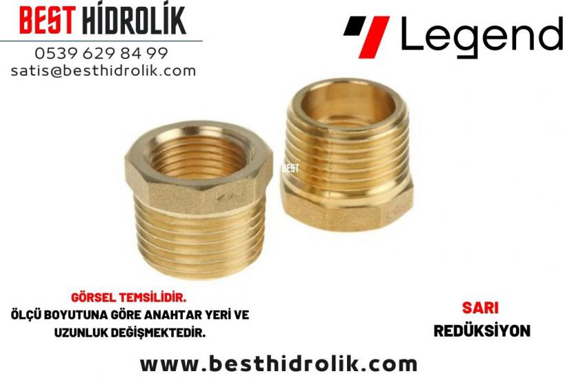 1/4” x 1/8” Sarı Redüksiyon Dişli Düşürücü